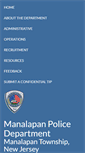 Mobile Screenshot of manalapanpolice.org