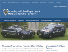 Tablet Screenshot of manalapanpolice.org